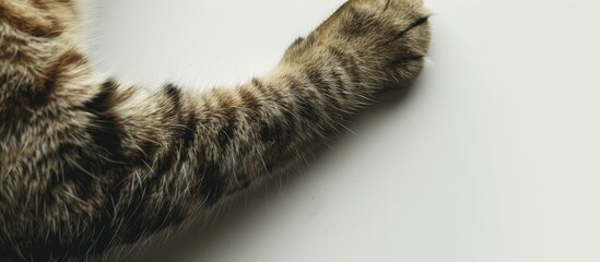 Poster - cat leg. with copy space image. Place for adding text or design