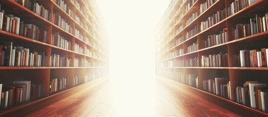 Poster - Online library concept. Copy space image. Place for adding text or design