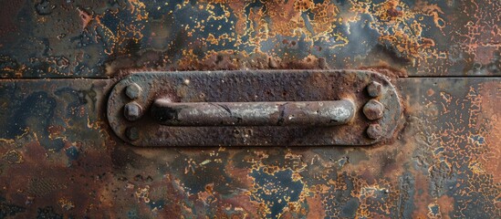 Aufkleber - Steel Cabinet Handle. with copy space image. Place for adding text or design
