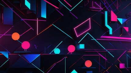 Poster - Abstract neon background