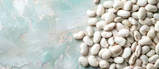 Leinwandbilder - Pusta beans with soft white scenes pastel background. with copy space image. Place for adding text or design