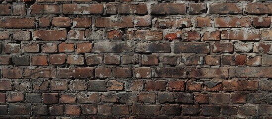 Poster - Brick wall. Bricklaying. Old wall. with copy space image. Place for adding text or design