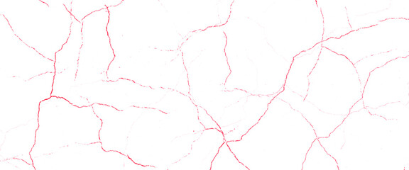 Sticker - Vector marble pattern with red cracks Transparent texture.