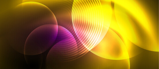 Aufkleber - Shiny color neon glowing design. Vector Illustration For Wallpaper, Banner, Background, Card, Book Illustration, landing page