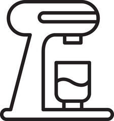 Sticker - Coffee Machine Line Icon