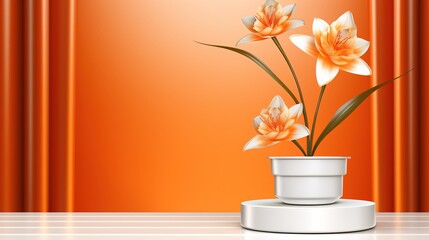 Canvas Print - flower in vase