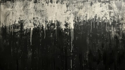 Wall Mural - Black Noise Scratches Texture. Generative AI