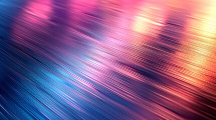 Wall Mural - Abstract background with blurred streaks of light in blue, pink and orange.