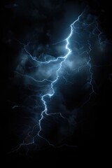 Aufkleber - A dark sky with intense lightning