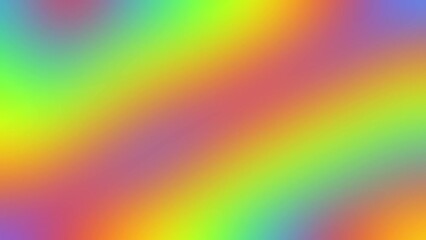 Poster - Psychedelic funky rainbow color shifting animation background