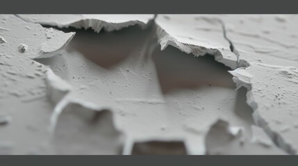 Poster - Close-up of paper on a table with intricate design and texture