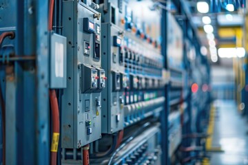 Poster - A room filled with various electronic devices and machinery