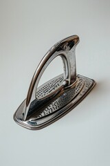 Poster - Close-up view of an iron and its surroundings on a table