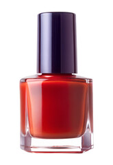 red nail polish isolated on transparent background