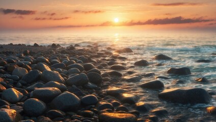 Poster - sunset over the sea