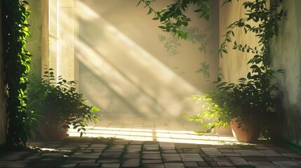 Wall Mural - A depiction of brightness or shadows