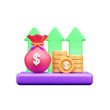 © Uistock - Investment 3d Illustration  Icon