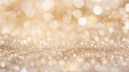 Poster - Golden Glitter and Bokeh Background