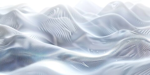 Poster - Abstract Wavy Texture with Grid Pattern