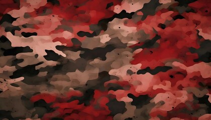camouflage red pattern texture background, fashionable urban design for textiles