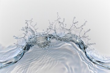 Poster - water splash in motion: a dynamic display of liquid