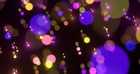 Aufkleber - A dynamic swirl of vibrant lights