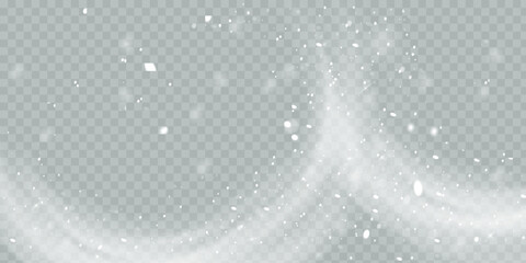 Poster - Vector texture Cold winter wind. On a transparent background. Christmas cold snow effect.