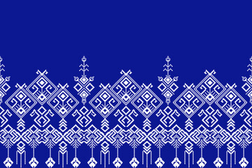  Geometric shapes and pixel design vector seamless pattern.