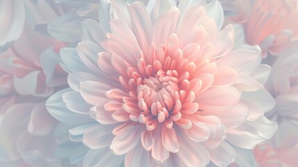 Wall Mural - Vibrant Chrysanthemum Illustration for Floral Designs Generative AI