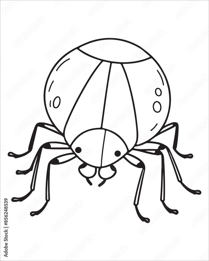 insect coloring pages for kids, Insect vector for character design ...