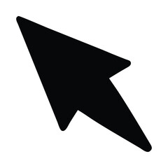 Wall Mural - high-quality black arrow cursor icon vector - perfect for web design and ui elements