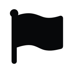 Wall Mural - black flag icon vector - simple and elegant symbol for various uses