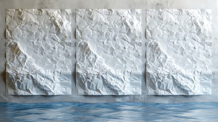 Fototapete - Design a set of printable stationery templates featuring a white