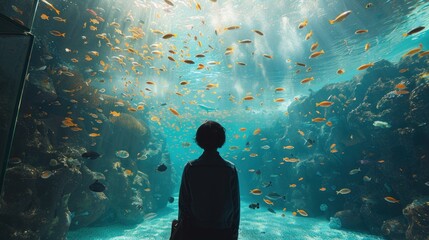 Solitude Amidst a School of Fish