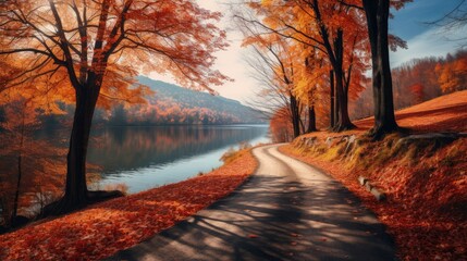 Poster - autumn in the mountains