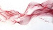 © Gary - red and white abstract background with flowing particles. Digital future technology concept. vector illustration.
