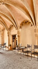 Charming Historic Courtyard Cafe with Arches