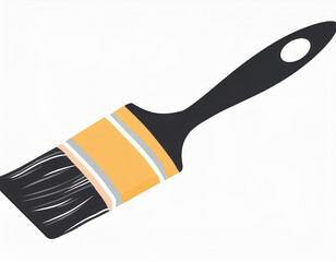 Poster - paint brush vector icon on white background