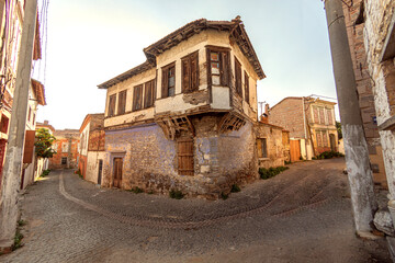Wall Mural - Historical houses and streets in Bergama