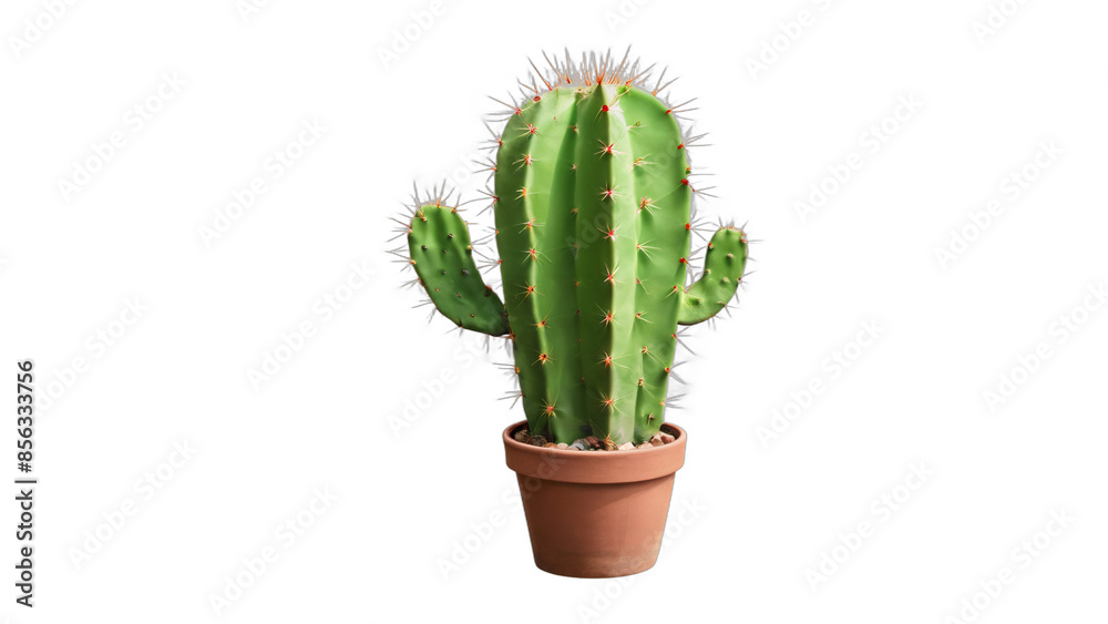 cactus in a pot isolated on white background , transparent png image ...