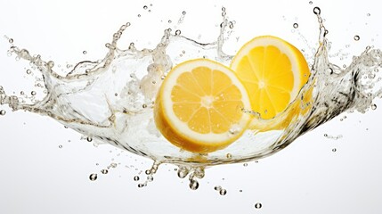 Poster - lemon in water