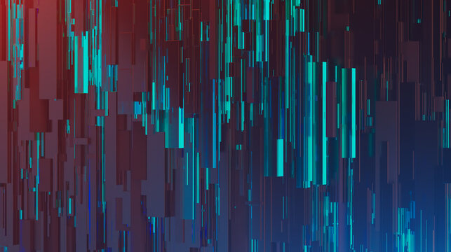 abstract image of cubes background in blue toned