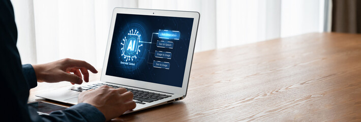 Poster - generative ai virtual assistant tools for prompt engineer and user for ease of engage artificial int