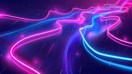 Wall Mural - neon bright background