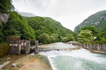 The beautiful nature of Rugova canyon in Kosovo