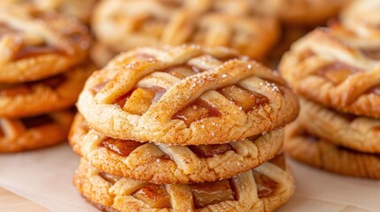 Sticker - Delicious homemade apple pie with flaky crust