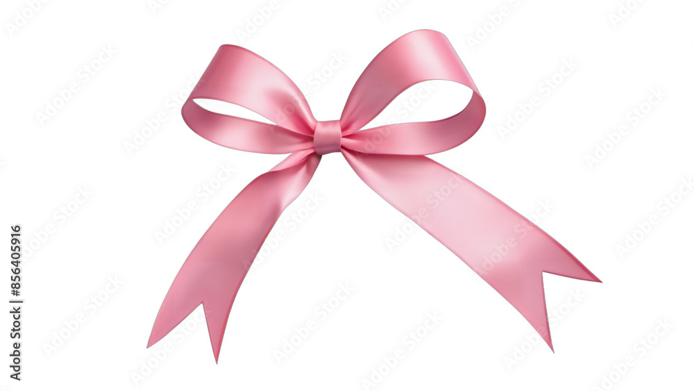 pink ribbon bow isolated on white background , transparent png image ...