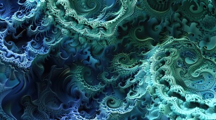 Sticker - Fractal creations generated by computers for artistic expression design and entertainment