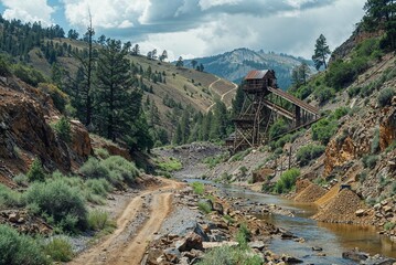 Sticker - California Gold Rush, 1849, Gold rush, Gold mine