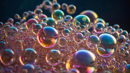 Aufkleber - Soap bubbles abstract light illumination